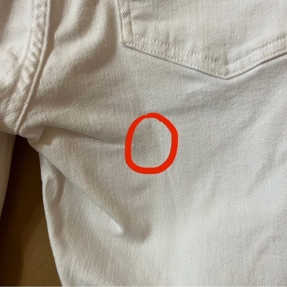 Agolde | Sophie Crop High Rise Distressed Skinny Jeans Raw Hem White Size 29 - Picture 12 of 16